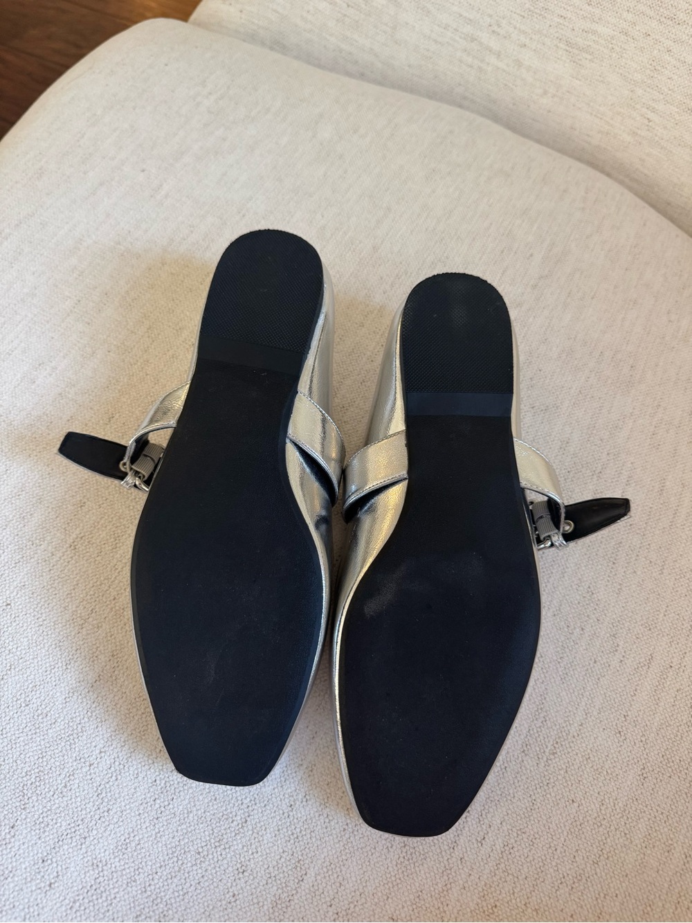 Dolce Vita // Metallic Silver Mellie Ballet Flats - Picture 4 of 5